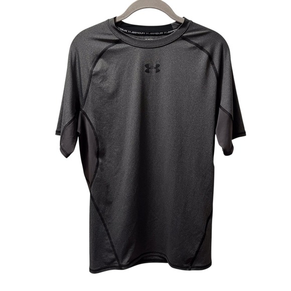 Under Armour HeatGear Compression Shirt Mens XL Short Sleeve Gray - Picture 2 of 6